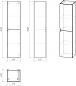 Grossman Пенал подвесной Инлайн 35 белый/бетон – картинка-10